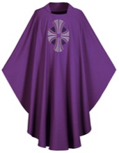 Radiant Cross Lent Gothic Cut Chasuble
