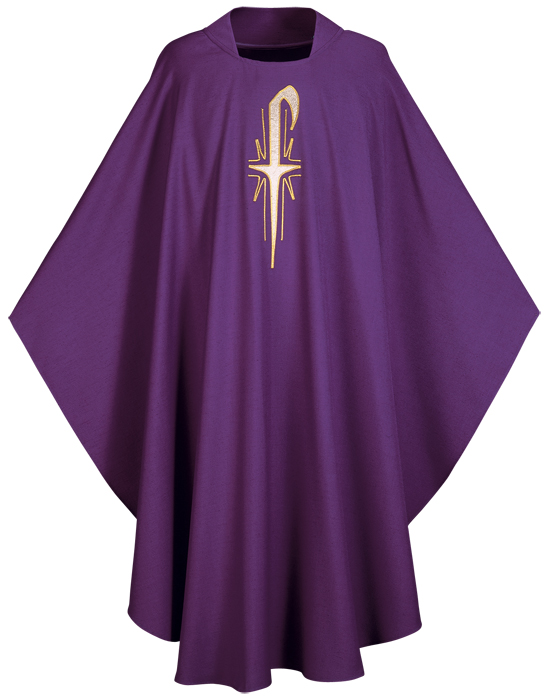 Radiant Chi Rho Gothic Cut Chasuble