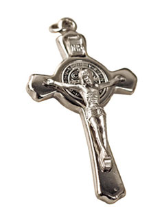 3" St. Benedict Silver Crucifix