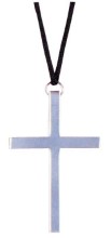 4" Silver Cross Pendant