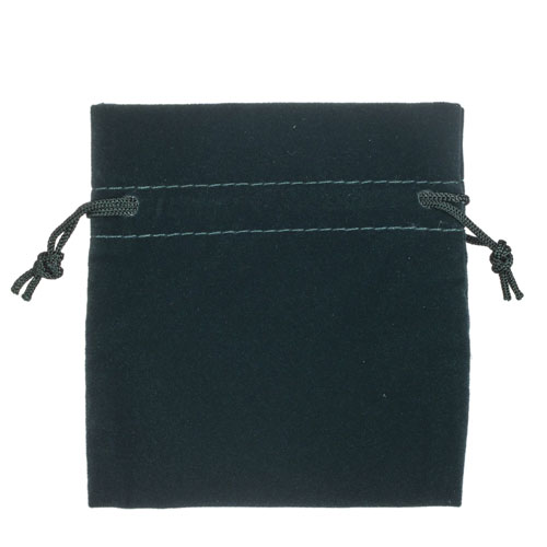 Pine Green Rosary Pouch Faux Suede