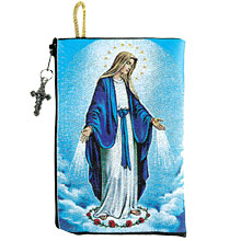 Our Lady Of Grace Rosary Pouch