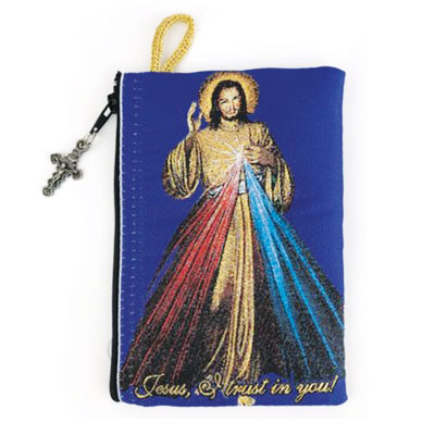 Divine Mercy /Jesus is God Rosary Pouch