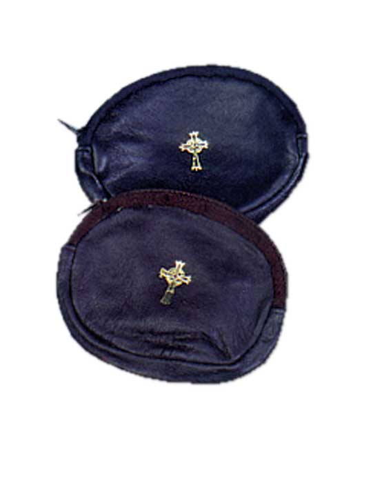 Leather Zipper Rosary Case