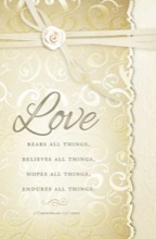 "Love" Wedding Bulletin