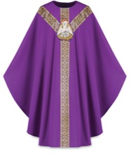 Purple Dalmatic w/ Pelican Emblem