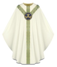 White Chasuble w/ Marian Emblem