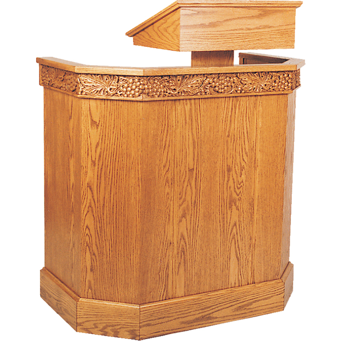 Wood Raised Stand Pulpit