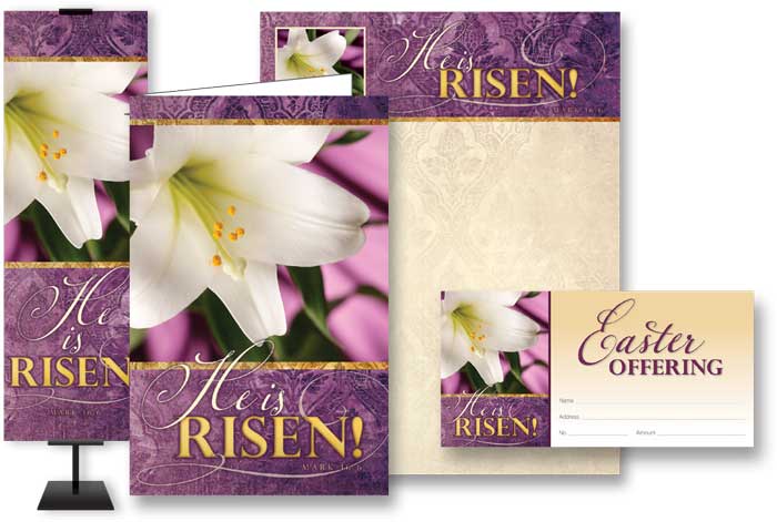 Easter - He is Risen! Letterhead