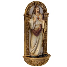 Sacred Heart of Jesus Holy Water Font