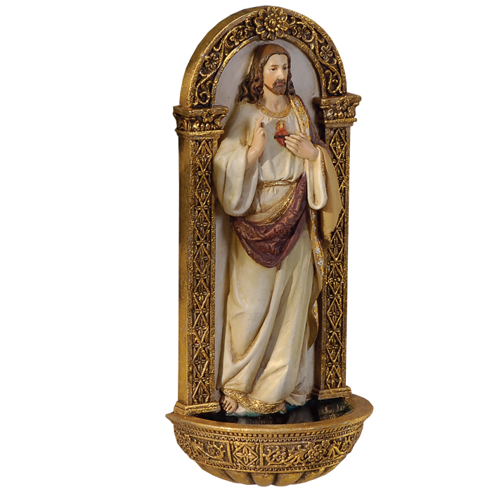 Sacred Heart of Jesus Holy Water Font