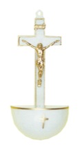 Crucifix Holy Water Font