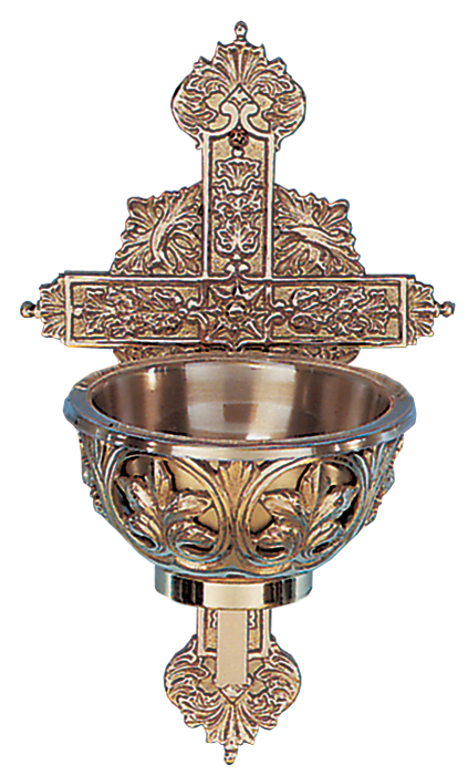 Bronze Wall Holy Water Font