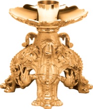 Ornate Bronze Candlestick