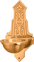 Bronze 434 Design Wall Holy Water Font