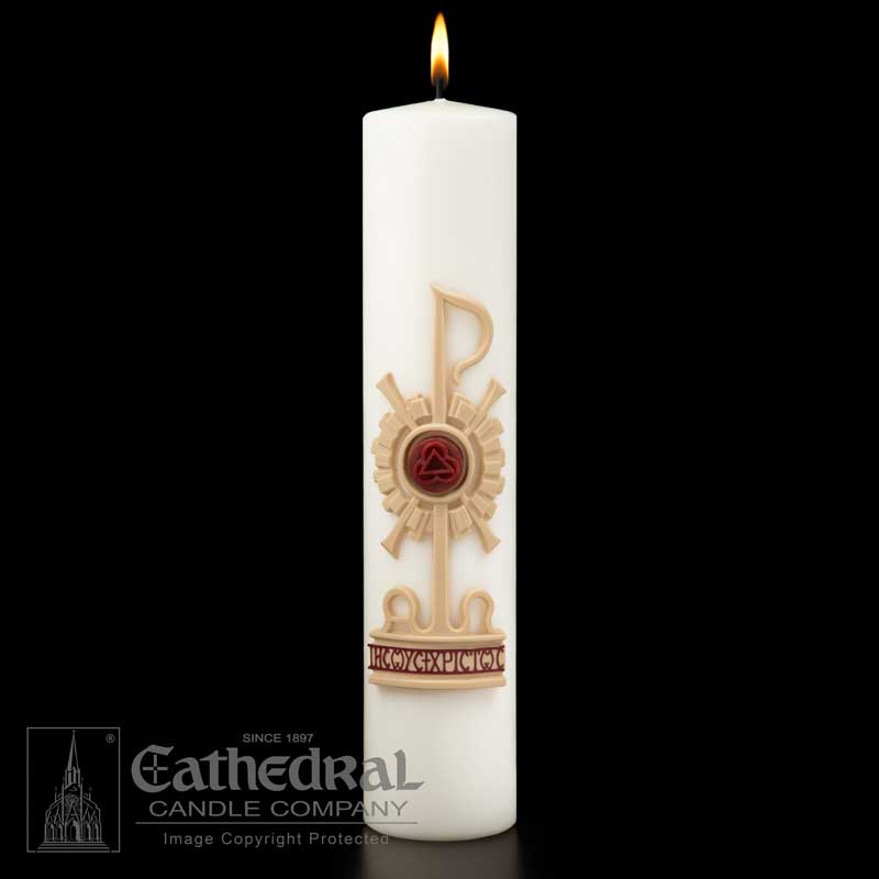 Holy Trinity Christ Pillar Candle