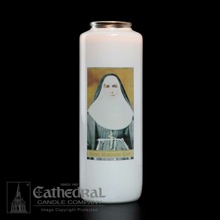 St Marianne Cope Full Color Bottleneck Candle