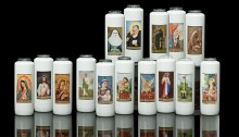 Colored Saint Candle