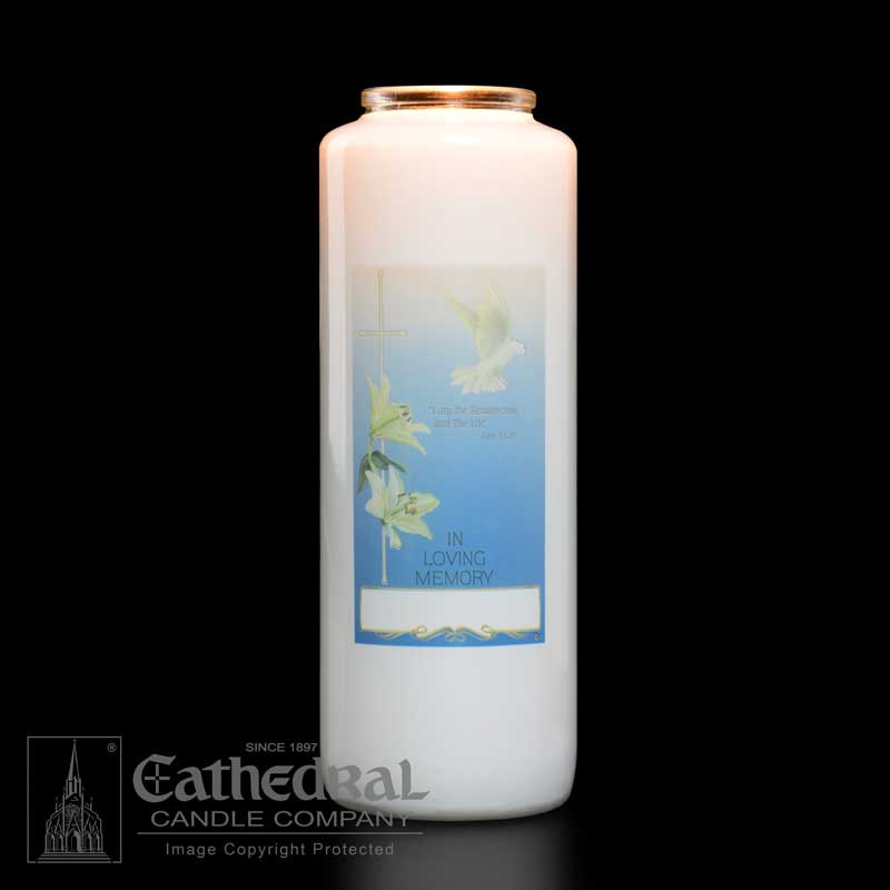 All Souls Day- 6 Day Glass Bottle Neck Candle