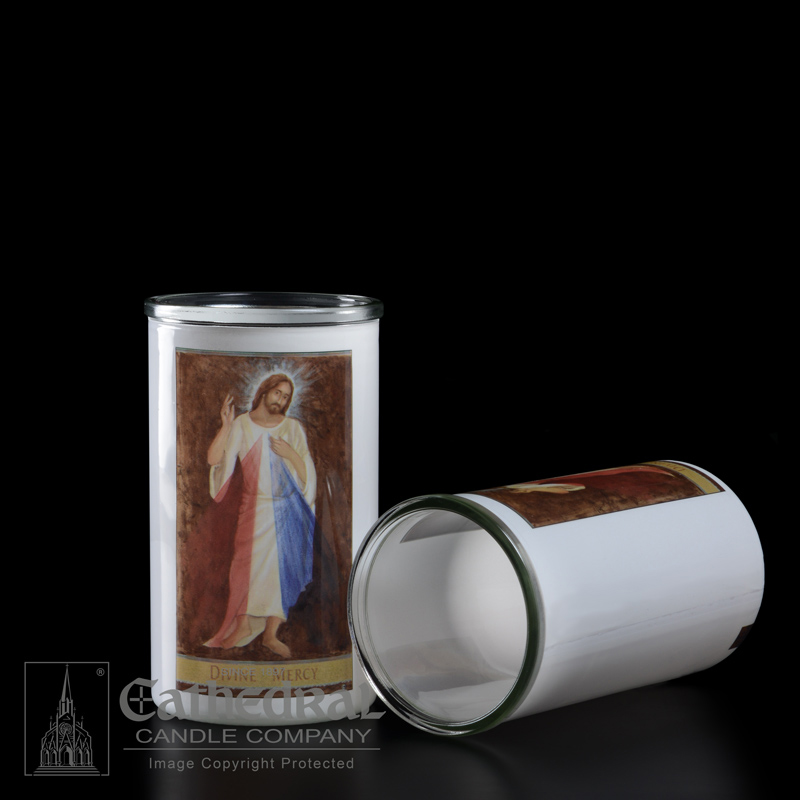 Divine Mercy Full Color 3 Day Glass Globe