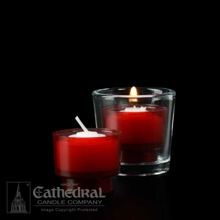 Ruby (Red) Disposable Plastic Votive Candle