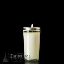72 Hour Glass Devotional Candle- Crystal