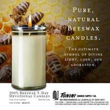 3-Day 100% Beeswax Devotional Candle