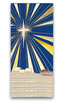 Christmas Star and Sheep Altar Cover