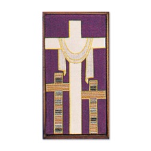 Three Cross Lenten Lectern Cover