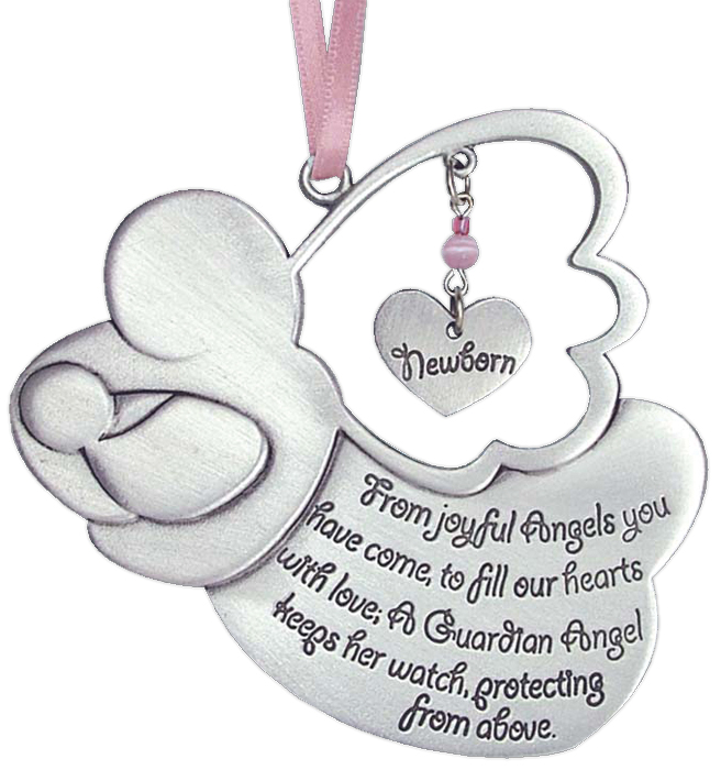 Pink Newborn Child Crib Medal