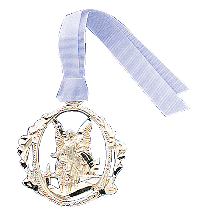 Blue Ribbon Guardian Angel Medal