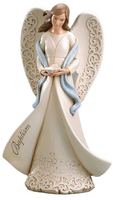 Baptism Angel Holding a Shell