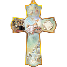 Wood Baby Baptismal Cross