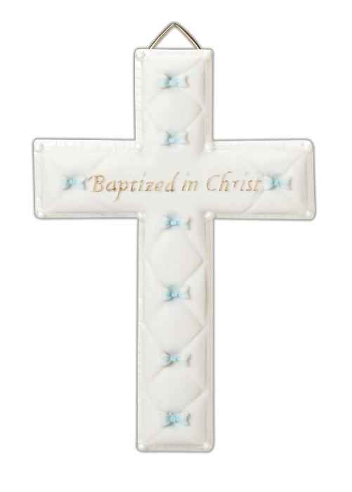 Boys Baptism Wall Cross