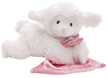 Pink lamb stuffed animal