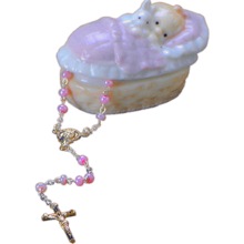 Girl Baby Rosary Box