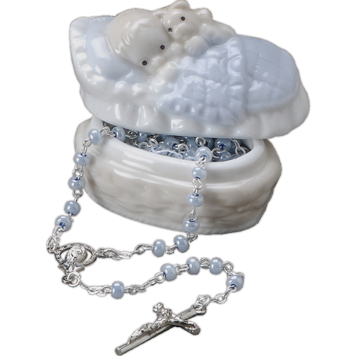 Boy Baby Rosary Box