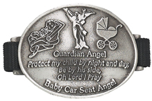 Pewter Guardian Angel Car