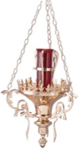 Hanging Sanctuary Lamp with Bracket