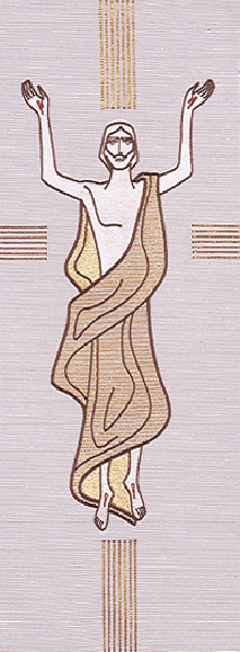 Resurrection Crucifix Lenten Tapestry