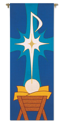 Manger Nativity Banner