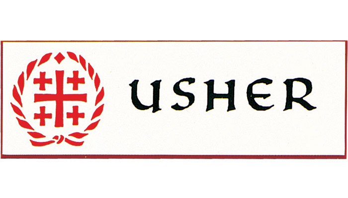 Plastic Usher Badge