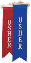 Ribbon Usher Badge