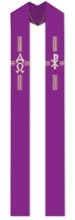 PURPLE DUPION OVERLAY STOLE