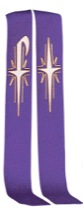 Cross and Chi Rho Overlay Stole