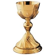 Adoring Angel Chalice and Scale Paten