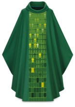 Script Cross Chasuble