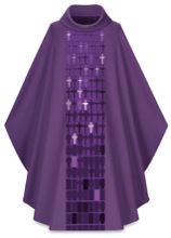Script Cross Chasuble