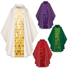 Script Cross Chasuble