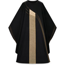 Black Wheat Design Chasuble